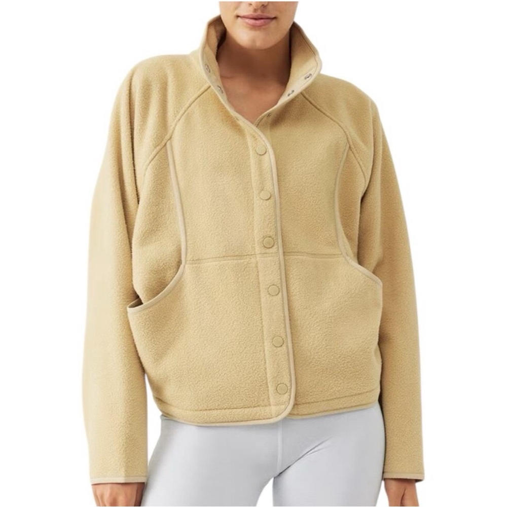 Outdoor Voices Fleece Snap Jacket